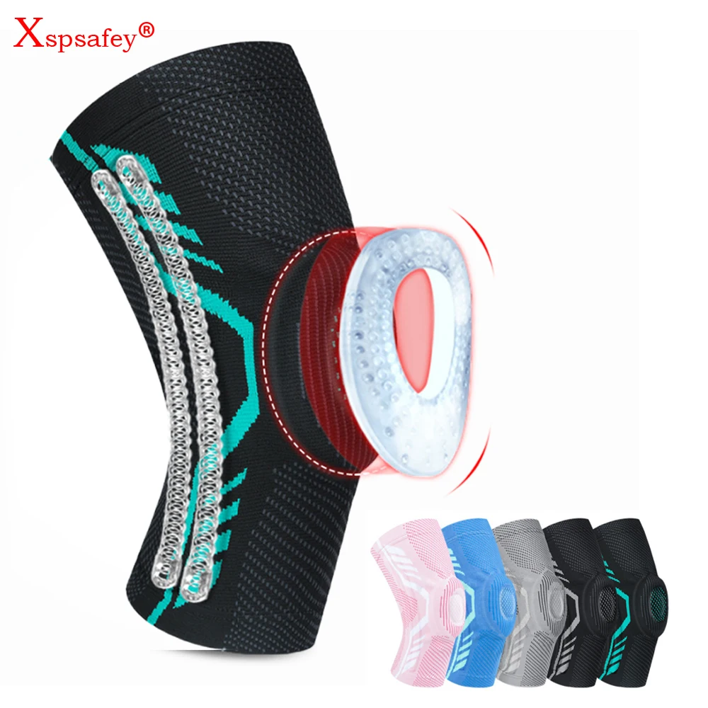 2021New Knee Patella Protector Brace Silicone Spring Knee Pad Basketball Running Compression Knee Sleeve Support Sports Kneepads
2021New Knee Patella Protector Brace Silicone Spring Knee Pad Basketball Running Compression Knee Sleeve Support Sports Kneepads