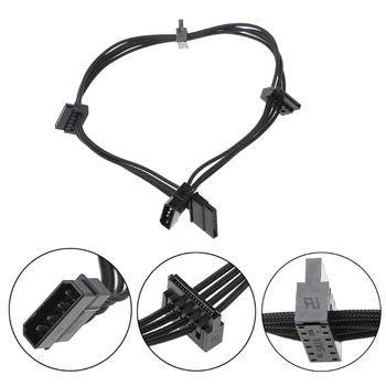PC ATX 4Pin 4P IDE Molex to 4 SATA Serial ATA Power Supply Cable Cord 18AWG Wire
PC ATX 4Pin 4P IDE Molex to 4 SATA Serial ATA Power Supply Cable Cord 18AWG Wire