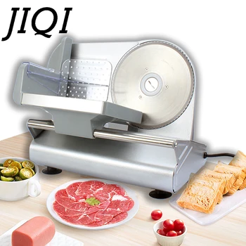 

JIQI MINI Electric Meat Slicer Mutton Roll Frozen Beef Cutter Lamb Vegetable Cutting Machine Stainless Steel Mincer 110V 220V EU