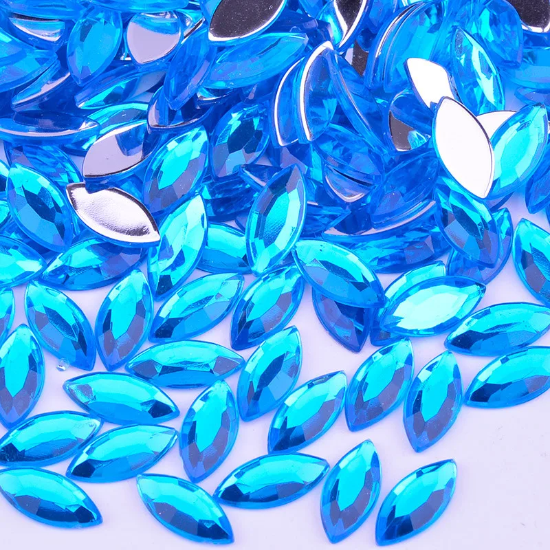 JUNAO-4-8mm-5-10mm-7-15mm-Crystal-AB-Acrylic-Horse-Eye-Rhinestones-Non-Hotfix-Crystal (3)