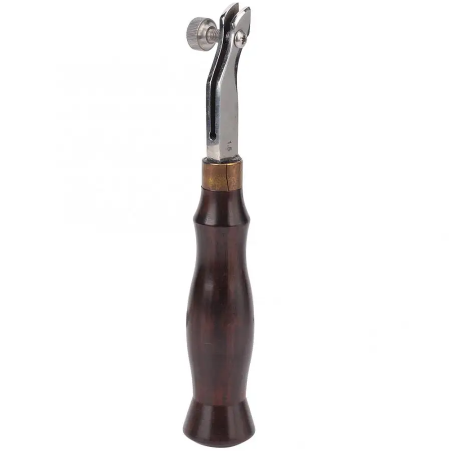 Ebony Handle Adjustable Stainless Steel Edge Creaser Leather Craft Press Hand DIY Tool
Ebony Handle Adjustable Stainless Steel Edge Creaser Leather Craft Press Hand DIY Tool