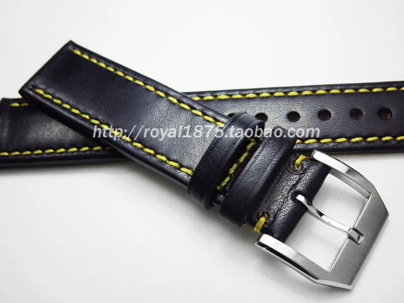 

New Calf Leather Watch Band Dark Blue Watch Strap 20mm 21mm 22mm For Omega Victorinox Certina Blancpain IWC Seiko Watchband