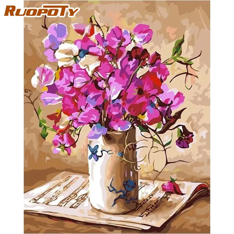 Картина маслом для взрослых RUOPOTY, 40x50 см, фиолетово-красный цветок, набор для рисования по номерам
Картина маслом для взрослых RUOPOTY, 40x50 см, фиолетово-красный цветок, набор для рисования по номерам