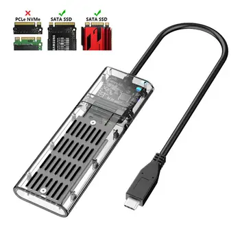 M.2 NGFF to Type-C M.2 SSD Enclosure Adapter, External SSD Enclosure SATA Based M.2 2280/2260/2242/2230 SSD Hard Drive Enclosure
M.2 NGFF to Type-C M.2 SSD Enclosure Adapter, External SSD Enclosure SATA Based M.2 2280/2260/2242/2230 SSD Hard Drive Enclosure