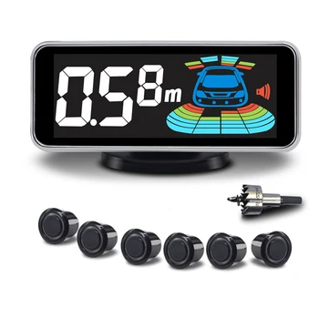 Parking Sensor Parktronic 6 Sensor Reversing Radar Detector LED Digital Car Parking Assistance Alarm System Accessories
Parking Sensor Parktronic 6 Sensor Reversing Radar Detector LED Digital Car Parking Assistance Alarm System Accessories