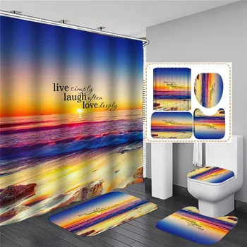 Sea Beach Scenery Print Shower Curtain Waterproof 3D Waterfall Landscape Bathroom Curtain with Hooks Home Decoration
Sea Beach Scenery Print Shower Curtain Waterproof 3D Waterfall Landscape Bathroom Curtain with Hooks Home Decoration