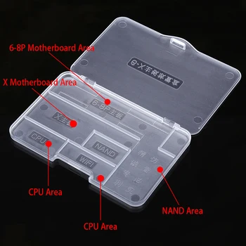 10pcs/lot Storage Box for iPhone 6 6P 7 7P 8 X Mainboard CPU NAND Container Mobile Phone Repair Tool Ferramentas
10pcs/lot Storage Box for iPhone 6 6P 7 7P 8 X Mainboard CPU NAND Container Mobile Phone Repair Tool Ferramentas