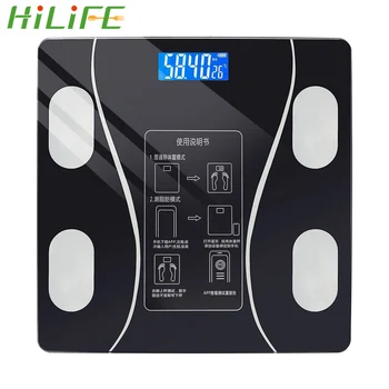 HILIFE Weighing Scales for Android/for IOS/Bluetooth LED Digital Electronic Scale APP Smart Body Scales 
HILIFE Weighing Scales for Android/for IOS/Bluetooth LED Digital Electronic Scale APP Smart Body Scales