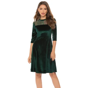 BGW 2020 Velvet A Line Cocktail Dresses Three Sleeves Two Colors Scoop Neck Vestidos Cortos De Cocktel Zipper Back 
BGW 2020 Velvet A Line Cocktail Dresses Three Sleeves Two Colors Scoop Neck Vestidos Cortos De Cocktel Zipper Back