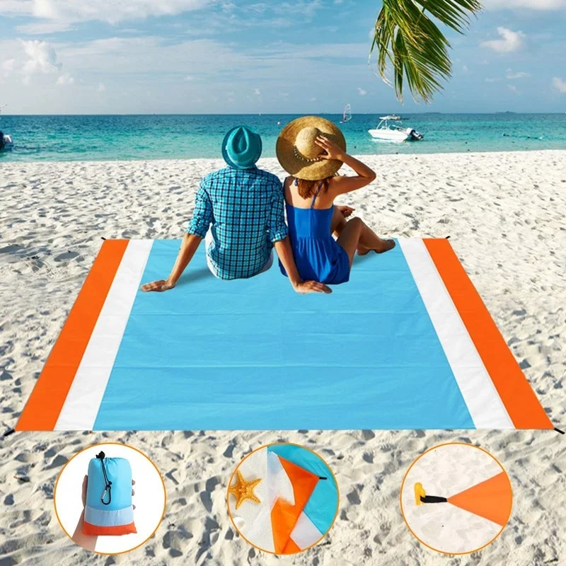 Beach Blanket, 79''X99'' Oversized Beach Mat Outdoor Beach Blanket Compact Lightweight Comping Portable Blanket Picnic Mat 
Beach Blanket, 79''X99'' Oversized Beach Mat Outdoor Beach Blanket Compact Lightweight Comping Portable Blanket Picnic Mat