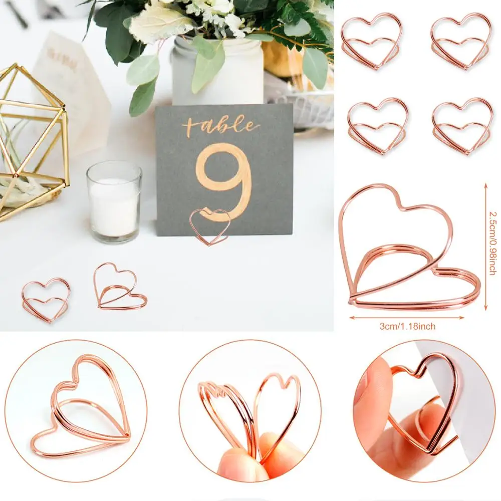 Heart Shape Photo Clip Card Holder Wedding Table Decor Rustic Vintage Wedding Party Decor Table Number Stand Party Supplies
Heart Shape Photo Clip Card Holder Wedding Table Decor Rustic Vintage Wedding Party Decor Table Number Stand Party Supplies
