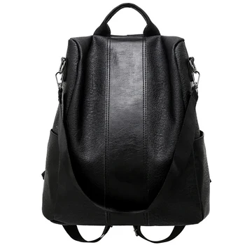 Pu Backpack Anti-theft Backpack Waterproof Solid Color Backpack Large Capacity Student Bag 2020 Retro
Pu Backpack Anti-theft Backpack Waterproof Solid Color Backpack Large Capacity Student Bag 2020 Retro