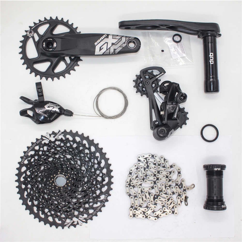 SRAM GX EAGLE 1x12s 10-50T speed Groupset Kit DUB 170 175mm Trigger Shifter Rear Derailleur Cassette Chain Crankset
SRAM GX EAGLE 1x12s 10-50T speed Groupset Kit DUB 170 175mm Trigger Shifter Rear Derailleur Cassette Chain Crankset