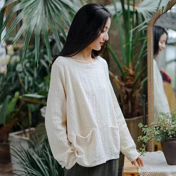 2020 Spring New Long-sleeved T-shirt Female Round Neck Loose Front Short Back Long Women's Pullover
2020 Spring New Long-sleeved T-shirt Female Round Neck Loose Front Short Back Long Women's Pullover