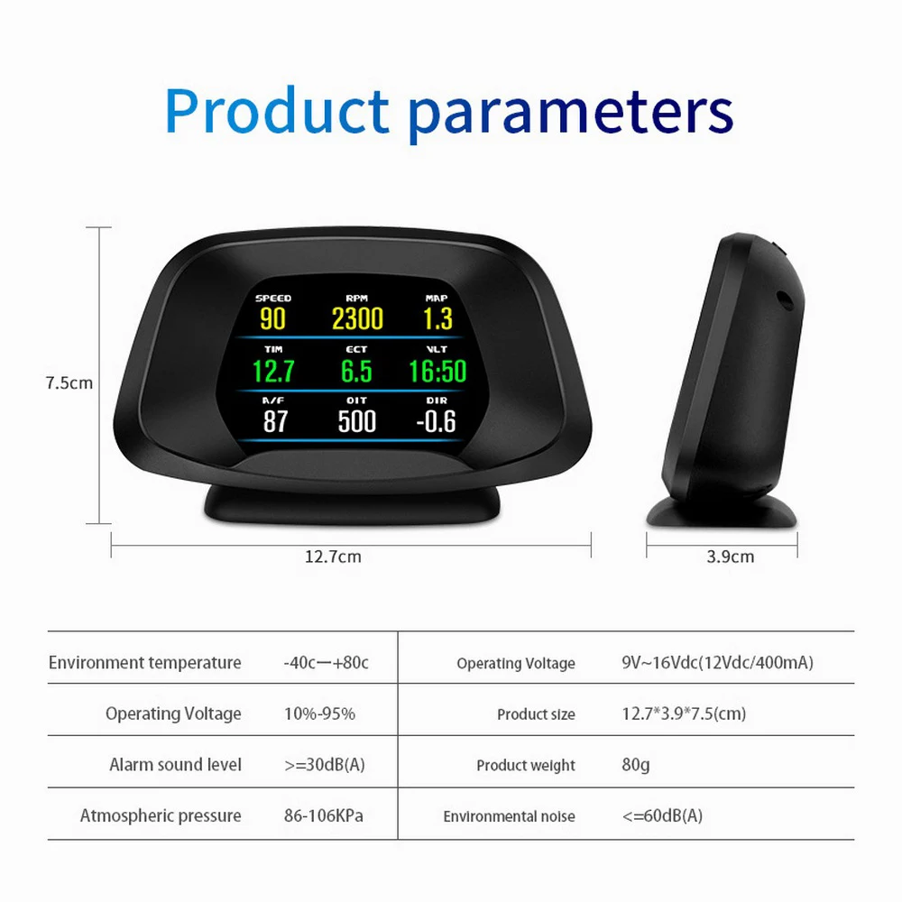 Car Head Up Display Digital Odometer Navigator Computer HUD OBD2 + GPS Dual Mode Speedometer Projector Gauge For Auto Universal
Car Head Up Display Digital Odometer Navigator Computer HUD OBD2 + GPS Dual Mode Speedometer Projector Gauge For Auto Universal