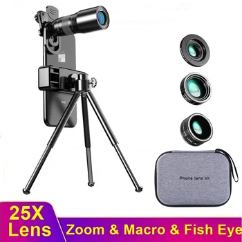 Tongdaytech HD 25X Phone Camera Lens Telescope Lentille Zoom Macro Fish Eye Lens for Iphone Smartphone Tapa Camara Portatil
Tongdaytech HD 25X Phone Camera Lens Telescope Lentille Zoom Macro Fish Eye Lens for Iphone Smartphone Tapa Camara Portatil