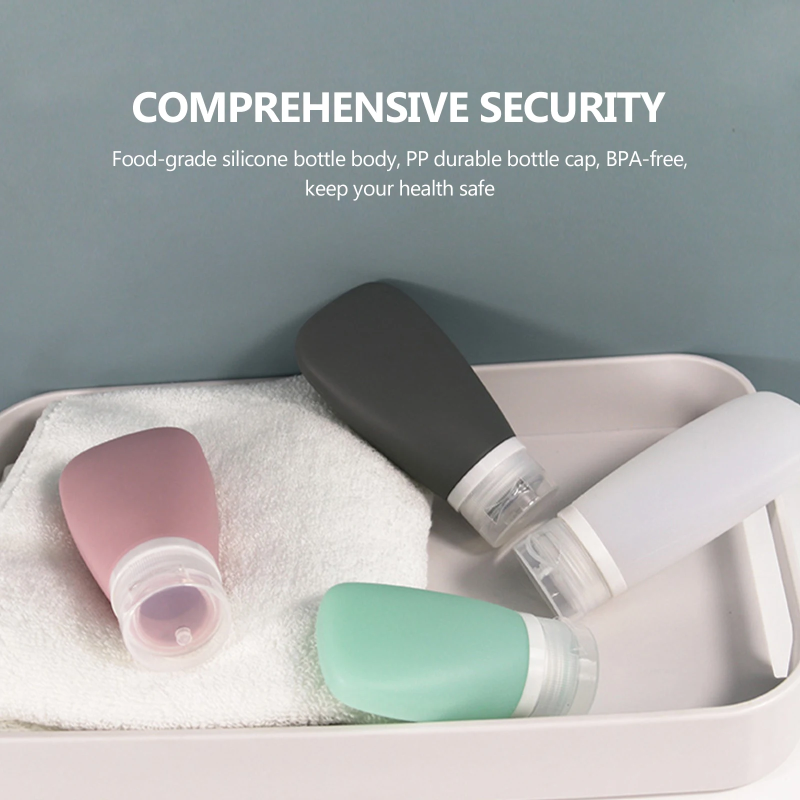 2021 New Fan Shaped Leak-proof Silicone Travel Bottling Set Portable Squeezed Shampoo Shower Gel Various Liquids Packing Bottle
2021 New Fan Shaped Leak-proof Silicone Travel Bottling Set Portable Squeezed Shampoo Shower Gel Various Liquids Packing Bottle