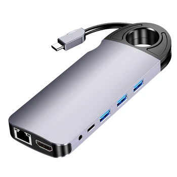 10 in 1 USB HUB for USB C to HDMI/VGA/RJ45 Thunderbolt 3 Adapter Type-C USB 3.0 HUB PC Mobile Phone Dock
10 in 1 USB HUB for USB C to HDMI/VGA/RJ45 Thunderbolt 3 Adapter Type-C USB 3.0 HUB PC Mobile Phone Dock