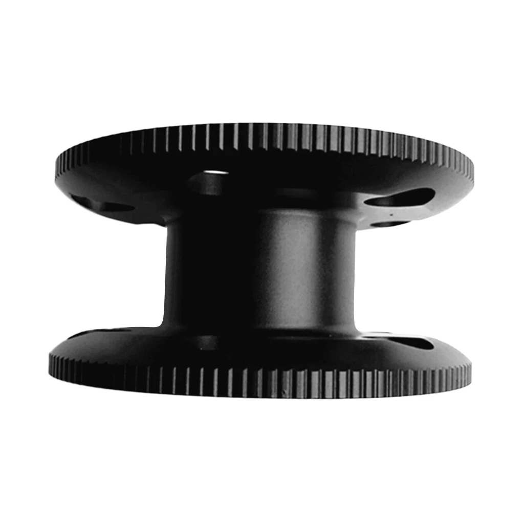 Lightweight Aluminum Alloy Compact Finger Spool Empty Dive Line Holder Reel for Underwater Scuba Divers, Black Lightweight Aluminum Alloy Compact Finger Spool Empty Dive Line Holder Reel for Underwater Scuba Divers, Black