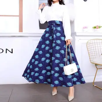 Fashion Women Vintage A Line Maxi Skirts Print High Waisted Umberlar Long Skirts With Pockets Faldas Largas Mujer
Fashion Women Vintage A Line Maxi Skirts Print High Waisted Umberlar Long Skirts With Pockets Faldas Largas Mujer
