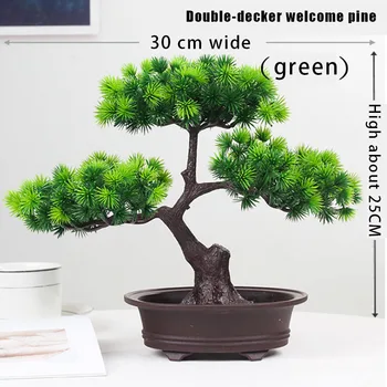 Simulation Bonsai Welcoming Pine Potted Green Pine for Home Decorations Desktop Ornaments DNJ998
Simulation Bonsai Welcoming Pine Potted Green Pine for Home Decorations Desktop Ornaments DNJ998