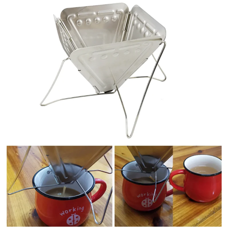 Portable Coffee Drip Rack Folding Coffee Dripper Outdoor Camping Coffee Maker Hand Punch Coffee Filter Outdoor Camping Equipment
Portable Coffee Drip Rack Folding Coffee Dripper Outdoor Camping Coffee Maker Hand Punch Coffee Filter Outdoor Camping Equipment