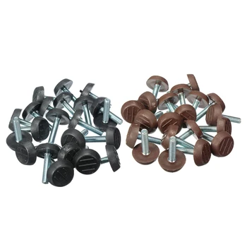 20x M6 Adjustable Screw Threaded Glide Feet Leveling Foot Home Chair Table 25mm Colour:Coffee
20x M6 Adjustable Screw Threaded Glide Feet Leveling Foot Home Chair Table 25mm Colour:Coffee