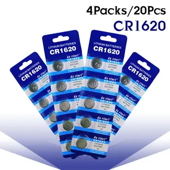 20Pcs 3V CR1620 Button Cell Battery CR1620 ECR1620 GPCR1620 Lithium Battery Replacement For Calculator Car Remote Control Key
20Pcs 3V CR1620 Button Cell Battery CR1620 ECR1620 GPCR1620 Lithium Battery Replacement For Calculator Car Remote Control Key