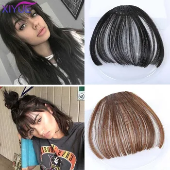 XIYUE Fake Long Blunt Bangs hair Clip-In Extension Fake Fringe Synthetic False Hairpiece For Women Clip In Bangs
XIYUE Fake Long Blunt Bangs hair Clip-In Extension Fake Fringe Synthetic False Hairpiece For Women Clip In Bangs