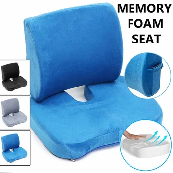 Memory Foam Seat Cushion Orthopedic Pillow Coccyx Office Chair Cushion Support Waist Back Cushion Car Seat Hip massage Pad Sets
Memory Foam Seat Cushion Orthopedic Pillow Coccyx Office Chair Cushion Support Waist Back Cushion Car Seat Hip massage Pad Sets