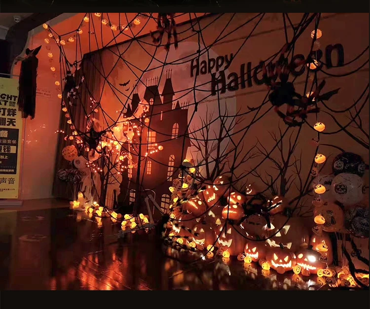 Description Picture 4 of itemHalloween Pumpkin LED Light Lamp Creative Lantern Home Props Pumpkin Bar Party Horror Halloween Pumpkin Night Light Decoration