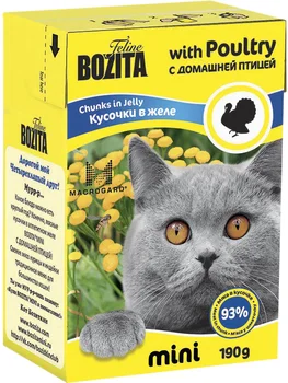BOZITA BOZITA MINI CHUNKS IN JELLY POULTRY for cats and kittens with a bird in jelly 190g
BOZITA BOZITA MINI CHUNKS IN JELLY POULTRY for cats and kittens with a bird in jelly 190g