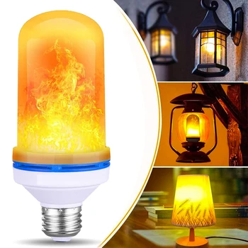 LED Flame Effect Fire Light Bulb E27 base - Upgraded 4 Modes Flickering Fire Holiday Light Halloween Decorations,Home,Festival 
LED Flame Effect Fire Light Bulb E27 base - Upgraded 4 Modes Flickering Fire Holiday Light Halloween Decorations,Home,Festival
