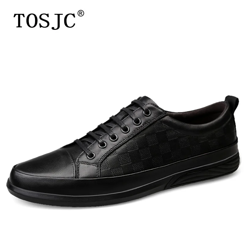 TOSJC High Quality Mens Casual Shoes Genuine Leather Lace-up Skateboarding Shoes Fashion Male Sneakers Comfortable Trainer Shoes
TOSJC High Quality Mens Casual Shoes Genuine Leather Lace-up Skateboarding Shoes Fashion Male Sneakers Comfortable Trainer Shoes