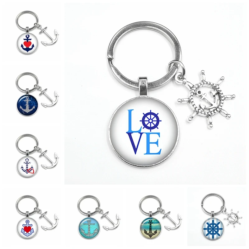 1pcs Super Keychain Gift Fashion Personality Nautical Anchor Steering Wheel Crystal Glass Convex Keychain Wallet Charm Jewellery
1pcs Super Keychain Gift Fashion Personality Nautical Anchor Steering Wheel Crystal Glass Convex Keychain Wallet Charm Jewellery