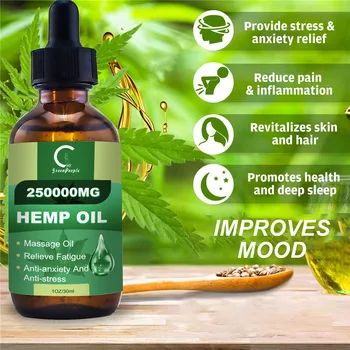 250000MG CBD Hemp Oil Pure Natural Skin Oil Analgesic Sleep Aid Anti-stress Moisturizing Hair Care Essential Oils
250000MG CBD Hemp Oil Pure Natural Skin Oil Analgesic Sleep Aid Anti-stress Moisturizing Hair Care Essential Oils
