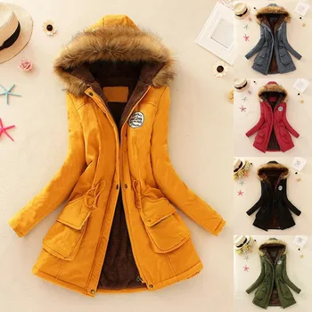 Womens Warm Long Coat Faux Fur Collar Hooded Jacket Slim Winter Outwear Coats Warm Vintage Oversize Coats W0212
Womens Warm Long Coat Faux Fur Collar Hooded Jacket Slim Winter Outwear Coats Warm Vintage Oversize Coats W0212