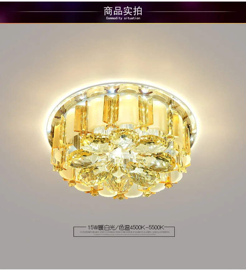 Crystal Downlight Spotlights LED Aisle Light Corridor Lights Circle Living Room Ceiling Light Entrance Lights Hallway Lamp Aisle
Crystal Downlight Spotlights LED Aisle Light Corridor Lights Circle Living Room Ceiling Light Entrance Lights Hallway Lamp Aisle