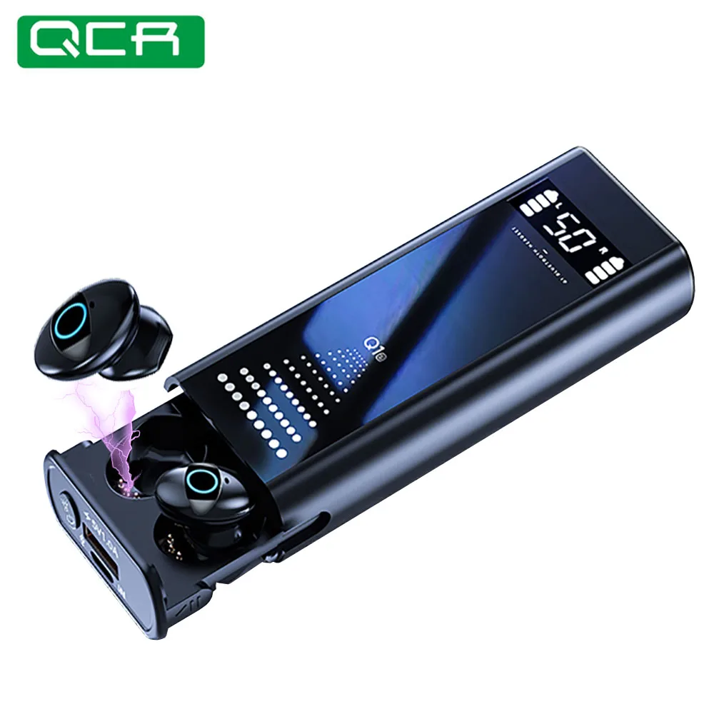 QCR Q1sTWS Bluetooth Earphone Earbuds Multi-Function HiFi 9D Wireless Headphones Headest IPX7 Waterproof 3500mAh With Flashlight
QCR Q1sTWS Bluetooth Earphone Earbuds Multi-Function HiFi 9D Wireless Headphones Headest IPX7 Waterproof 3500mAh With Flashlight