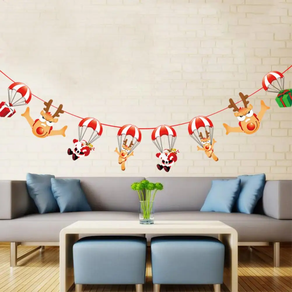 Christmas Decoration Cartoon Santa Bunting Christmas Party Scene Arrangement String Hanging 
Christmas Decoration Cartoon Santa Bunting Christmas Party Scene Arrangement String Hanging
