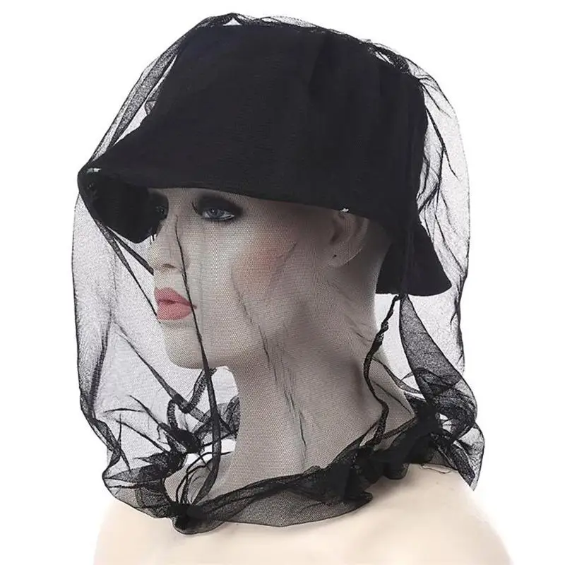 

Outdoor Beekeeping Midge Mosquito Insect Hat Portable Bug Cap Mesh Head Face Protector Travel Camping Hats Net With Storage Bag