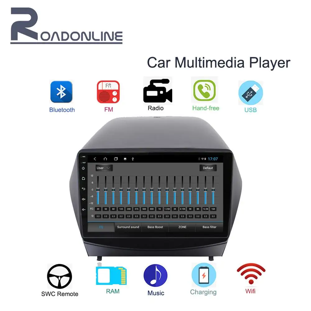 Android 2Din 9 "HD TouchScreen Car Multimedia Player Autio Radio Stereo GPS Navigation Via Rear View/WIFI/Bluetooth for 2013IX35
Android 2Din 9 "HD TouchScreen Car Multimedia Player Autio Radio Stereo GPS Navigation Via Rear View/WIFI/Bluetooth for 2013IX35