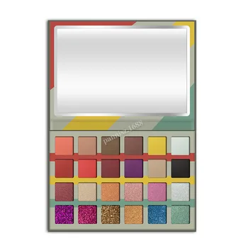 24 color eyeshadow tray square eyeshadow matte pearlescent polarized eyeshadow OEM customized
24 color eyeshadow tray square eyeshadow matte pearlescent polarized eyeshadow OEM customized