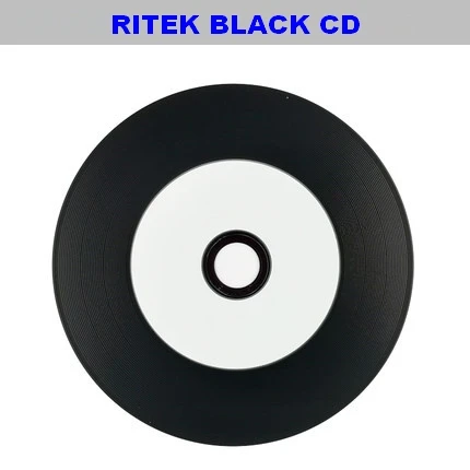 

Ritek Black CD-R Blank disks Recordable 700MB 80MIN 52X 50 Disc Printable
