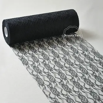 Lace Roll Ribbon 12inch x 25yards Black Netting Fabric Wedding Party Chair Sash Table Runner Handmade DIY Cratf Decor
Lace Roll Ribbon 12inch x 25yards Black Netting Fabric Wedding Party Chair Sash Table Runner Handmade DIY Cratf Decor