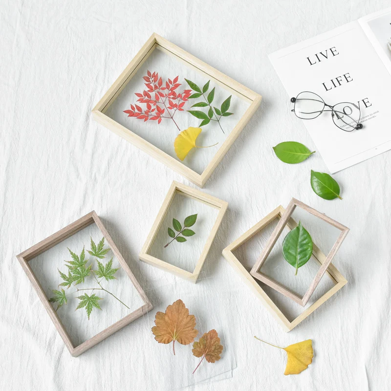 Double Sided Plant Specimen Photo Frame Creative DIY Decorative Leaf Clips Frame Solid Wood Picture Frame Room Desktop Ornament 
Double Sided Plant Specimen Photo Frame Creative DIY Decorative Leaf Clips Frame Solid Wood Picture Frame Room Desktop Ornament
