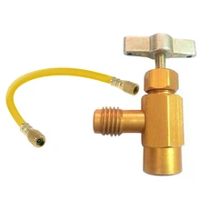 1/4 SAE Thread Adapter R-134a Opener Valve Tool 25cm R134a Refrigerant Adapter Refueling Conditioning Refrigerant Bottle Opener
1/4 SAE Thread Adapter R-134a Opener Valve Tool 25cm R134a Refrigerant Adapter Refueling Conditioning Refrigerant Bottle Opener