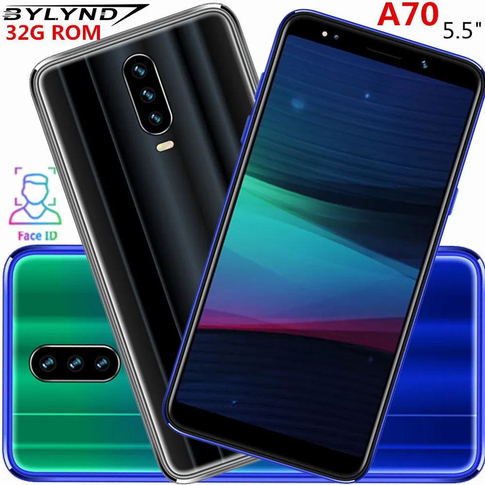 18:9 IPS 5.5" smartphones A70 3GRAM+32G ROM quad core 8MP WCDMA MTK Android mobile phones face unlocked celulars Global version
18:9 IPS 5.5" smartphones A70 3GRAM+32G ROM quad core 8MP WCDMA MTK Android mobile phones face unlocked celulars Global version