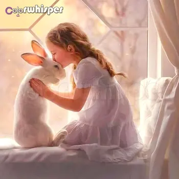 Daimond Painting 5D Full Square/ Round Girl Rabbit Diamond Rhinestone Embroidery Crystal Mosaic Cross Stitch Picture Decor D077
Daimond Painting 5D Full Square/ Round Girl Rabbit Diamond Rhinestone Embroidery Crystal Mosaic Cross Stitch Picture Decor D077