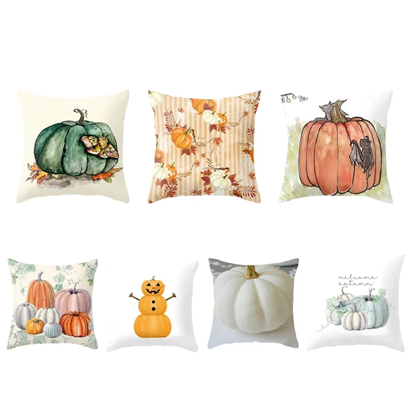 Halloween Pillow Cases Happy Fall Y'all Cotton Linen Sofa Car Pumpkin ghosts Cushion Cover Home Decor 2020
Halloween Pillow Cases Happy Fall Y'all Cotton Linen Sofa Car Pumpkin ghosts Cushion Cover Home Decor 2020